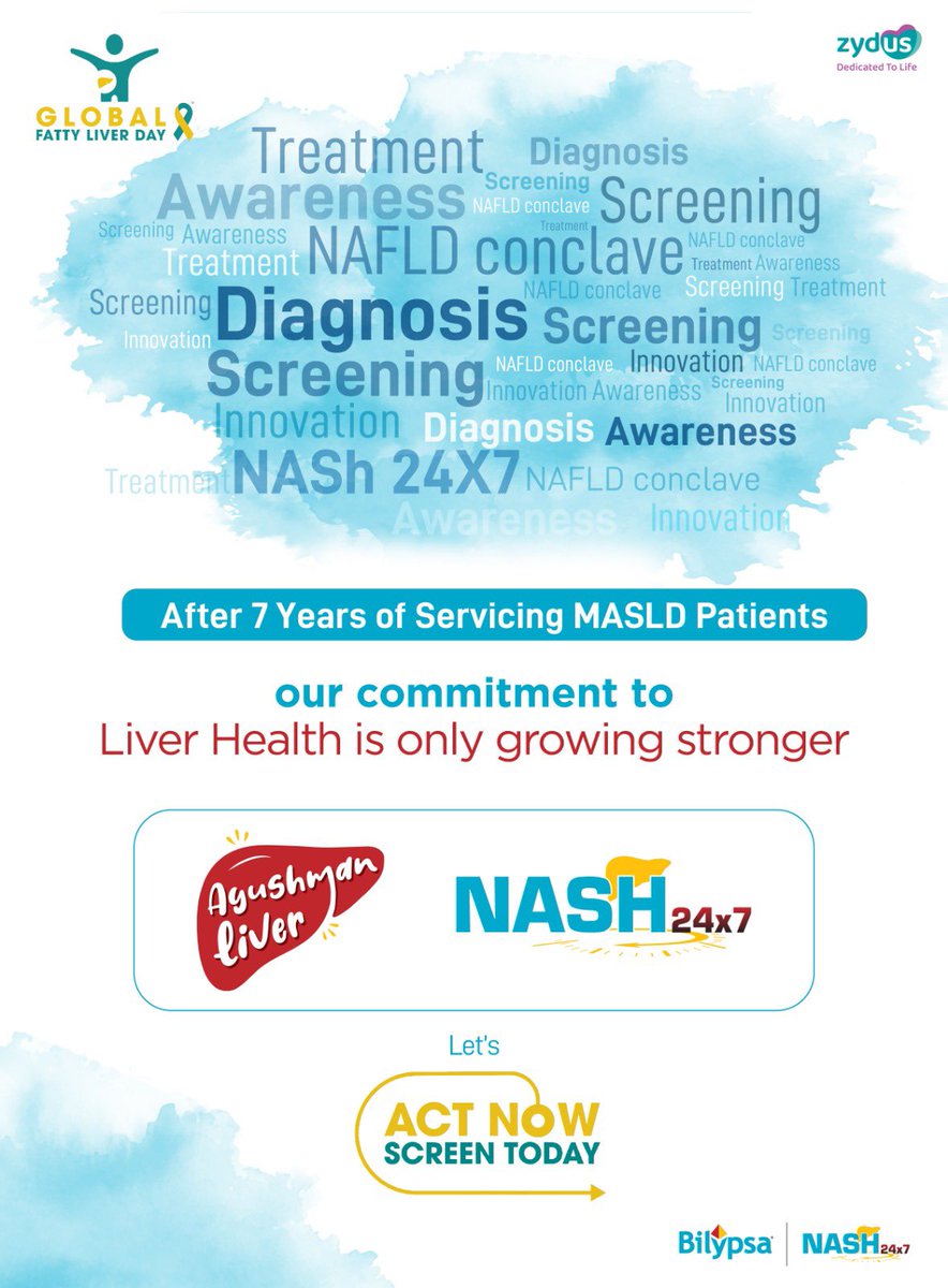 #GlobalFattyLiverDay #NASHDay #NAFLD #MASLD 
#AyushmanLiver