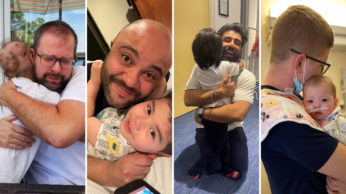sickkids's tweet photo. To the soon-to-be dads, the bereaved fathers, the single dads, the father figures, the caregivers, the experienced dads, @SickKidsNews dads, and all those who fall somewhere in between, we’re sending you the biggest and tightest #DadHug. Thank you for all you do. 💙 https://t.co/S262gZLUmC