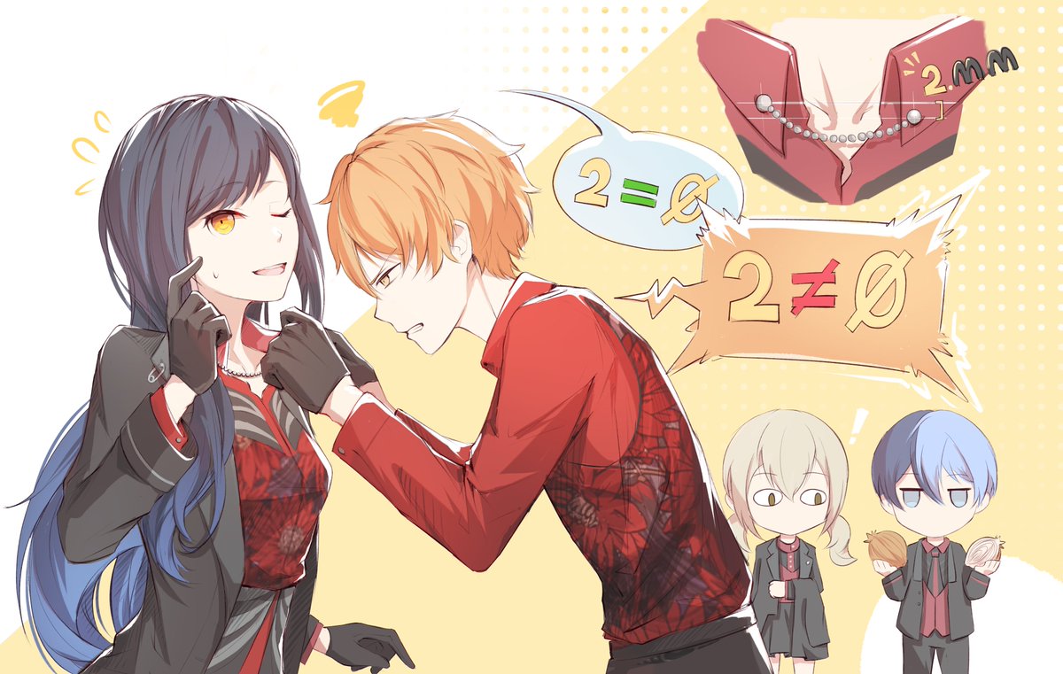 _041142's tweet photo. when you work part-time at a fasion shop, and can't stand the unparalleled collar pin.
#Prsk_FA https://t.co/KpJoMMT7bU