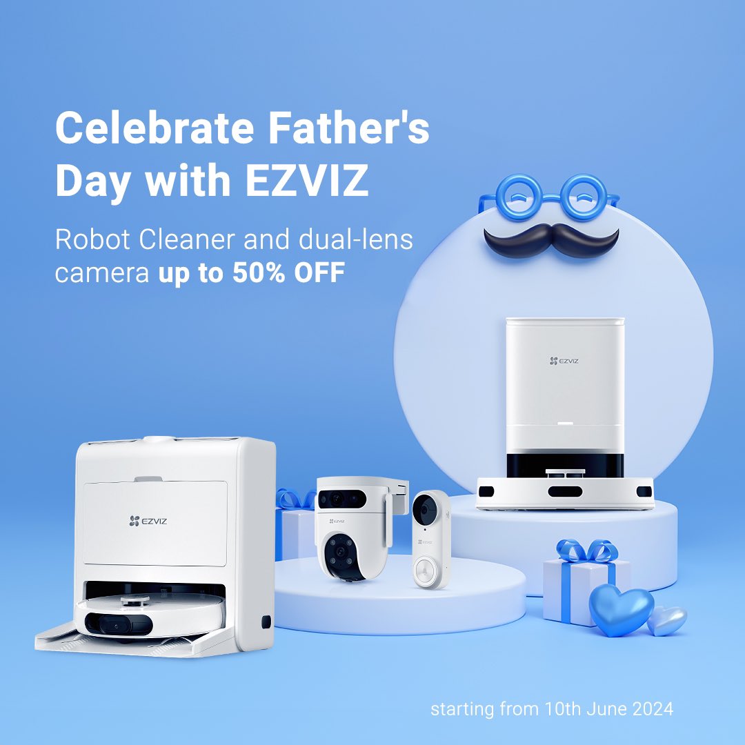 🎉 Let's make this Father's Day unforgettable with EZVIZ! 🎉Check out our Father's Day Collection for some amazing deals🌟Now up to 50% off!

Find out more here 👉🔗ezvizstore.co.uk/limited-offer-…

#ezviz #smarthome