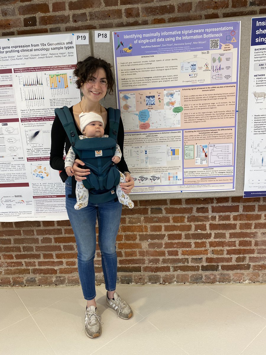 SimaDubnova's tweet image. Thankful for the opportunity to present my research (and my son) to the leading scientists in #SingleCell research at #SCB2024