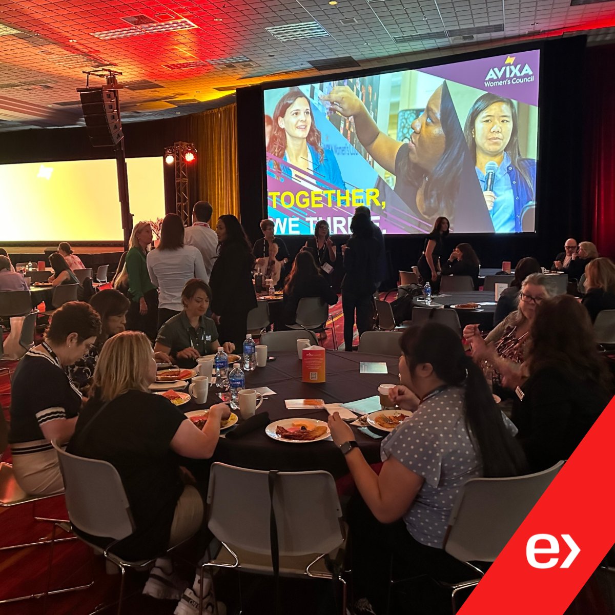 AlmoProAV's tweet image. Enjoying breakfast and networking at @Avixa Women’’s Council annual Women’s Breakfast with keynote speaker Danielle Fienberg of PiXAR Studios.  #AVIXAWomen

#TeamExertisAlmo with @Airtame