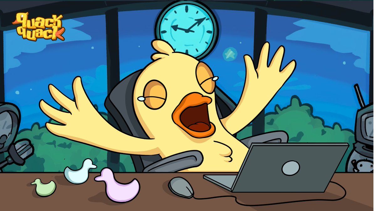 What an energetic day you had, Quacks! 🔥

😍 Time to take some rest so we can have an even more productive day tomorrow. 

Let the CFO take care of the rest. GN! 🌙

#QuackQuack 🦆🦆🦆