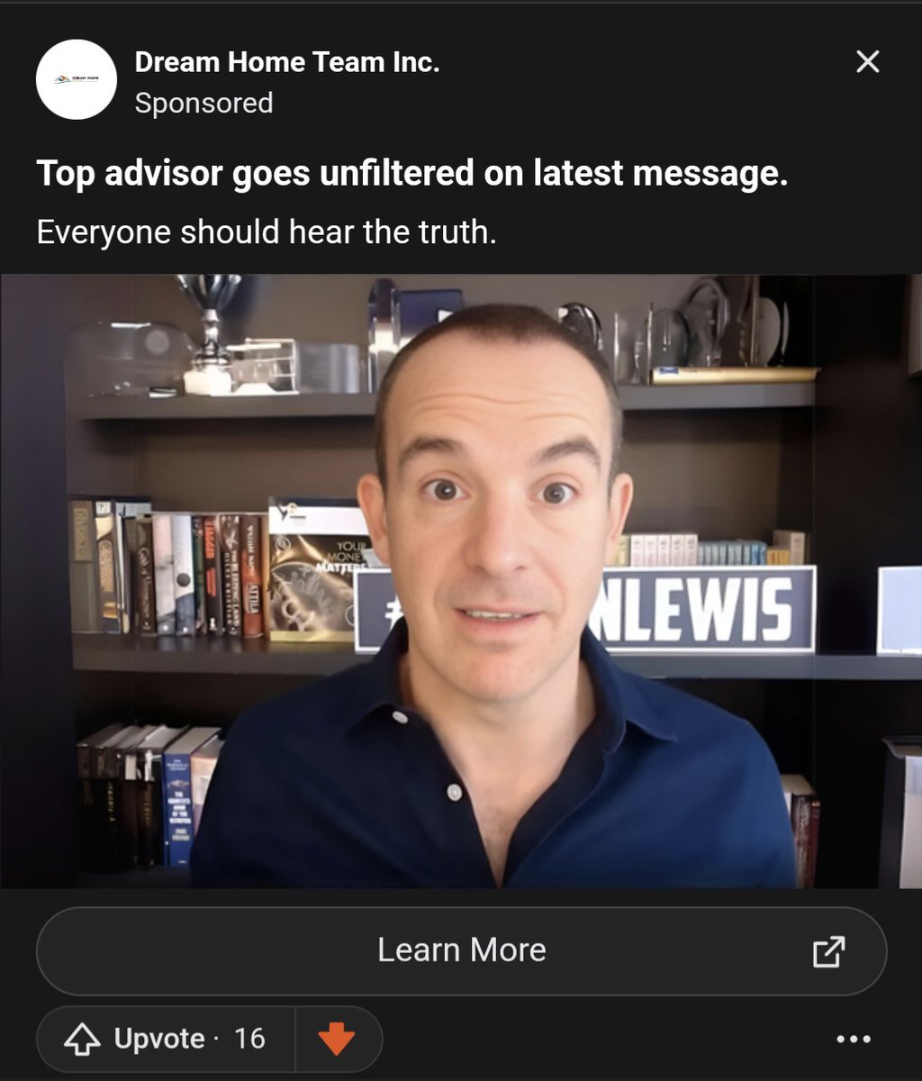 leeprice's tweet photo. It seems absurd that in 2024 it is impossible to report an ad on @Quora - this one is clearly a scam and has nothing to do with @MartinSLewis https://t.co/yHKk8ZQXn7