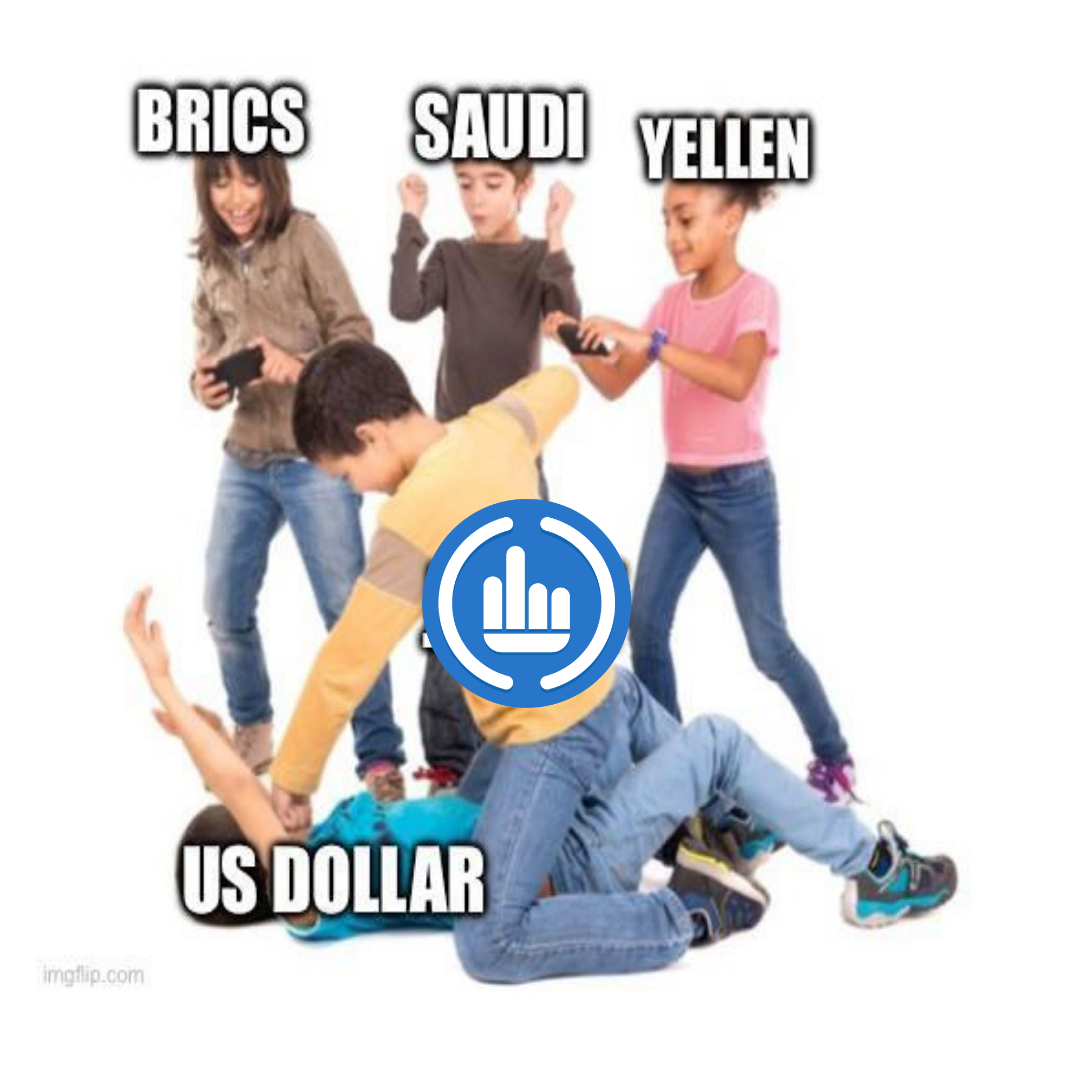 When BRICS, Saudi, and Yellen gang up on the US Dollar. 😆💸

Will <a href="/FK_USD/">FKUSD</a> be the hero we need? 🦸‍♂️🚀

Launching soon on <a href="/fomobullclub/">FOMO BULL CLUB</a>

#Crypto #FKUSD #unstablecoin #MemeRevolution #MemecoinSummer