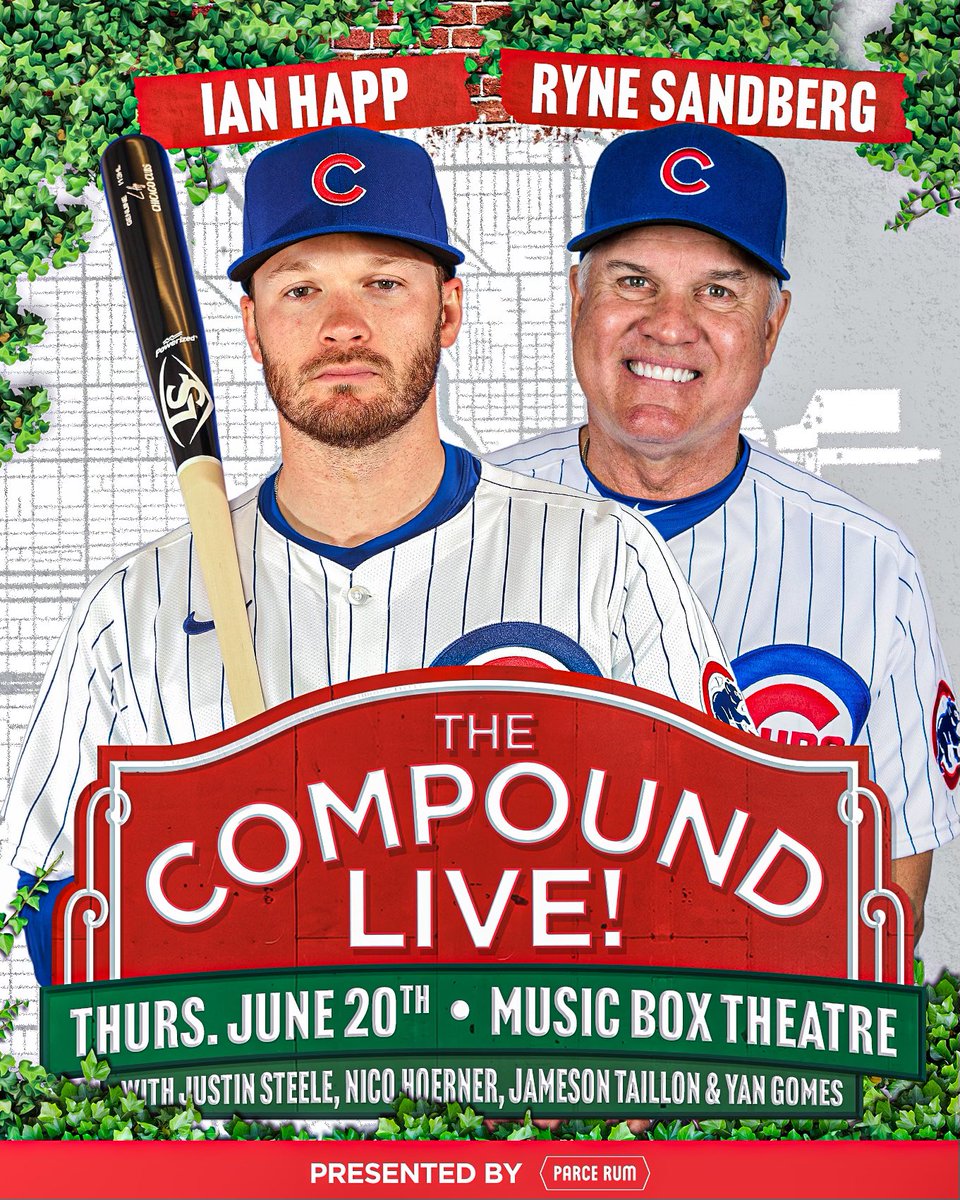 The Compound (@thecompoundpod) on Twitter photo Hall of Famer. #23. Ryno.
Ryne Sandberg is going to be at <a href="/musicboxtheatre/">Music Box Theatre</a> on June 20th as our final guest for Compound Live!
Will you be there?
Get your tickets: musicboxtheatre.com/films-and-even… Hall of Famer. #23. Ryno.
Ryne Sandberg is going to be at <a href="/musicboxtheatre/">Music Box Theatre</a> on June 20th as our final guest for Compound Live!
Will you be there?
Get your tickets: musicboxtheatre.com/films-and-even…
