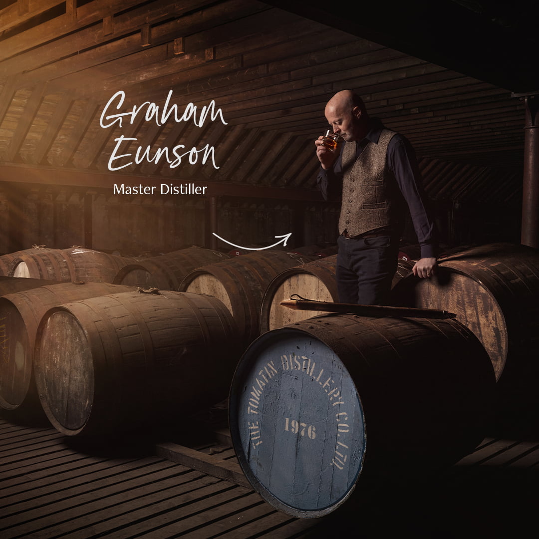 Meet Graham Eunson, Master Distiller at #TomatinDistillery.

Graham joined the team in 2011 as General Manager, taking up the position of #MasterDistiller in 2019. With more than three decades of industry experience, the future of our Highland malts is in good hands. #TeamTomatin