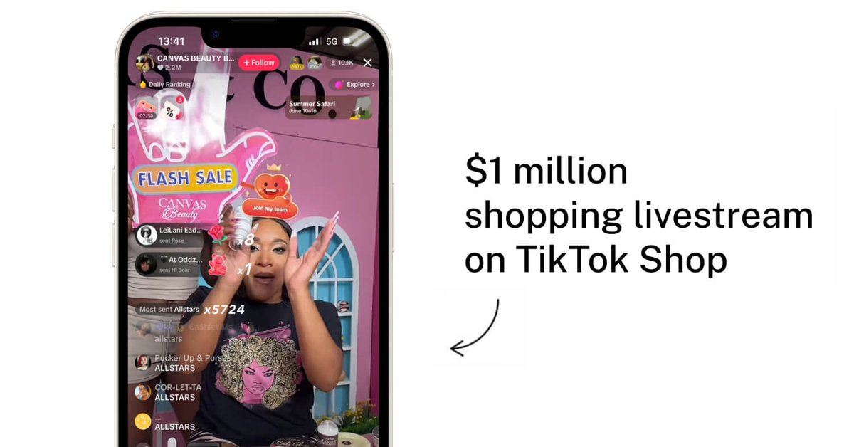 EcomHawks's tweet photo. TikTok's First $1 Million Shopping Livestream https://t.co/MWNLVq8AfS https://t.co/7VrM7OiLQt