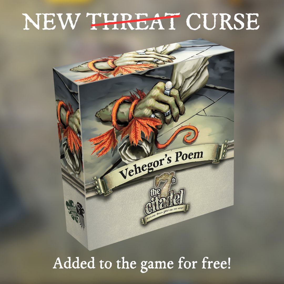 The 7th Citadel's Kickstarter campaign reached €1 million in funding last night! To celebrate, we've added a new story campaign: a 7th Continent-style Curse called Vehegor's Poem. #kickstarter #the7thCitadel #boardgames #sologames #tabletopgaming #j2s kickstarter.com/projects/serio…