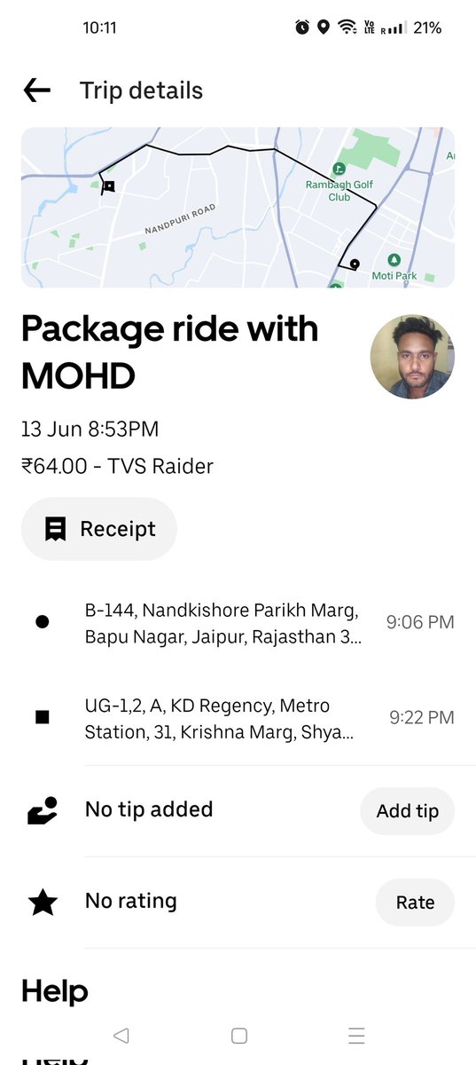 yash007700's tweet photo. Hi @Uber_India @Uber_Support @Uber 
Package not delivered, and it's marked as delivered in the app. We do not have any way to contact the driver. Have been struggling on your chat support from past 1 hour https://t.co/W7E3Qakzsq
