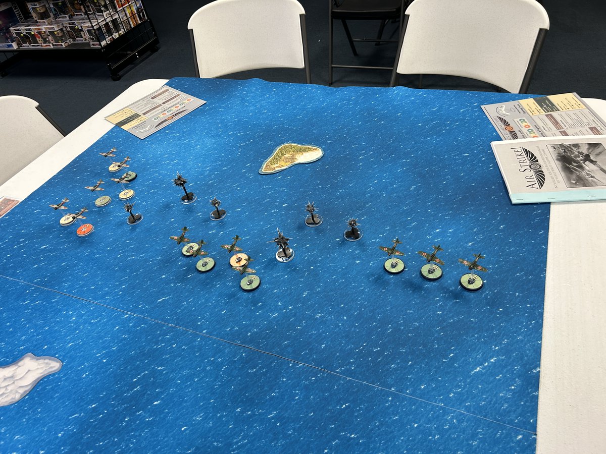 JunkieTerrain's tweet image. Small #bloodredskies demo day at our local store.  I will be running a small friendly tournament on August 10th for new players.  Prizes are to be awarded for acts of feat and there will be no 1st, 2nd, or 3rd place awards or scoring.  But everyone will walk away with something.