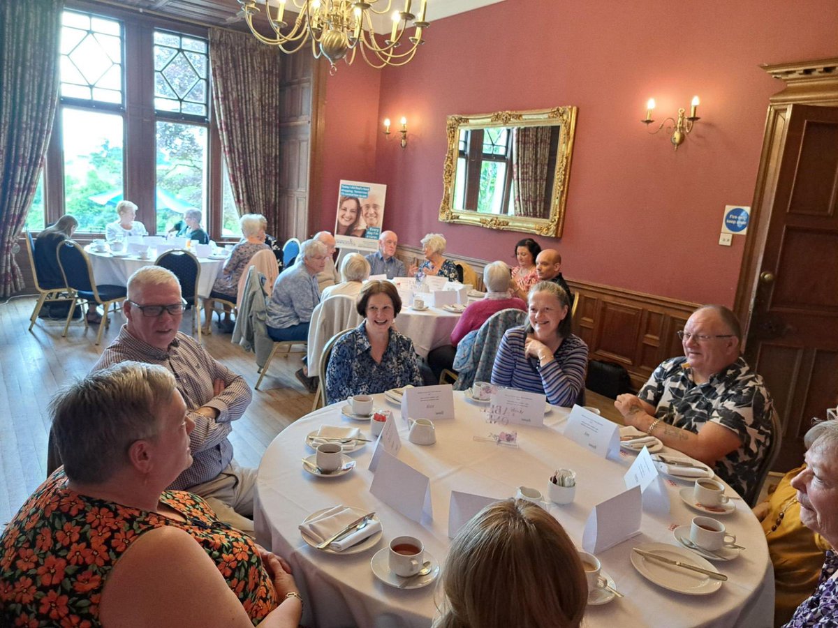 Clackmannanshire carers enjoying Afternoon Tea <a href="/Inglewood_House/">Inglewood House</a> today as part of our  #CarersWeek2024 programme of events.