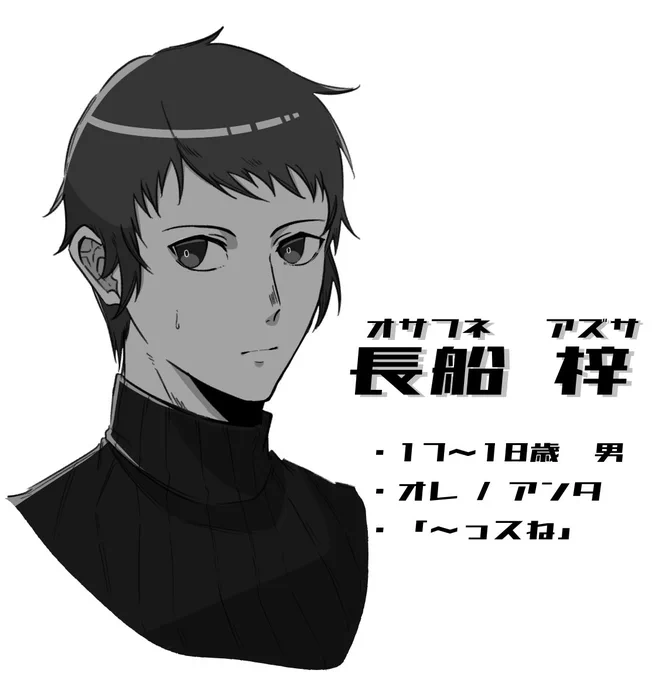 突貫で描いた新規のツラ 