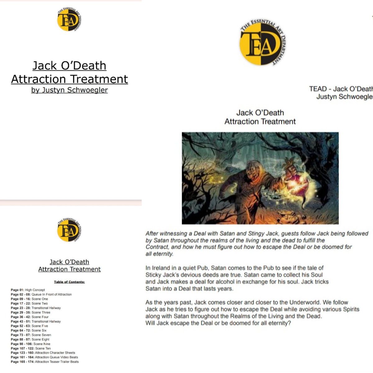 JustynSchwoe's tweet photo. Earlier this week, I finished the class for @Essential_AD being Creative Writing for Seasonal Attractions: Halloween (Level 2) taught by Ted Dougherty! 

Was a fantastic class taught by a wonderful person, &amp; I'm very proud of my classmates! Some of my work for the class below... https://t.co/4QfE8E3rSX