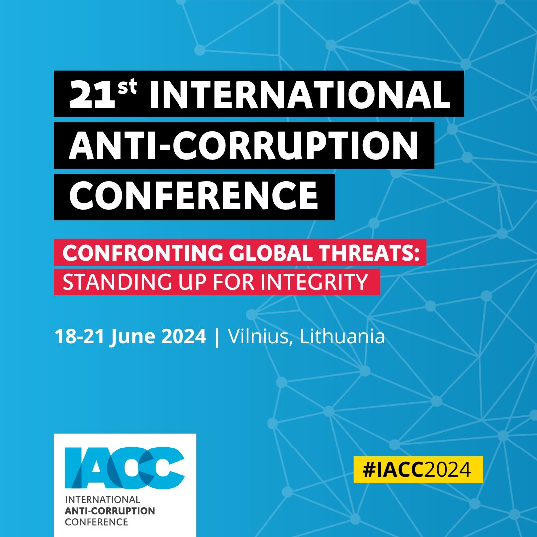 wbg_gov's tweet photo. Join us at #𝗜𝗔𝗖𝗖𝟮𝟬𝟮𝟰!

@IACCseries &amp; @anticorruption are bringing you the biggest anti-corruption conference in the world!
Don't miss 𝟳𝟬+ 𝘄𝗼𝗿𝗸𝘀𝗵𝗼𝗽𝘀, 𝟱 𝗽𝗹𝗲𝗻𝗮𝗿𝗶𝗲𝘀, top documentaries, concerts &amp; more! 

𝗥𝗲𝗴𝗶𝘀𝘁𝗲𝗿: https://t.co/RyL0Ynie93 https://t.co/2Qa06jNPcB