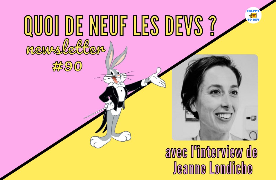 Hello les devs,

Demain dans "Quoi de neuf les devs ?", j'aurai le plaisir de recevoir <a href="/jlondiche/">Jeanne Londiche</a> qui s'est prêtée aux questions habituelles.

Elle nous parlera aussi de son métier de recruteuse et en quoi son cabinet diffère des recruteurs classiques.

A demain ! 

RT apprécié🙏