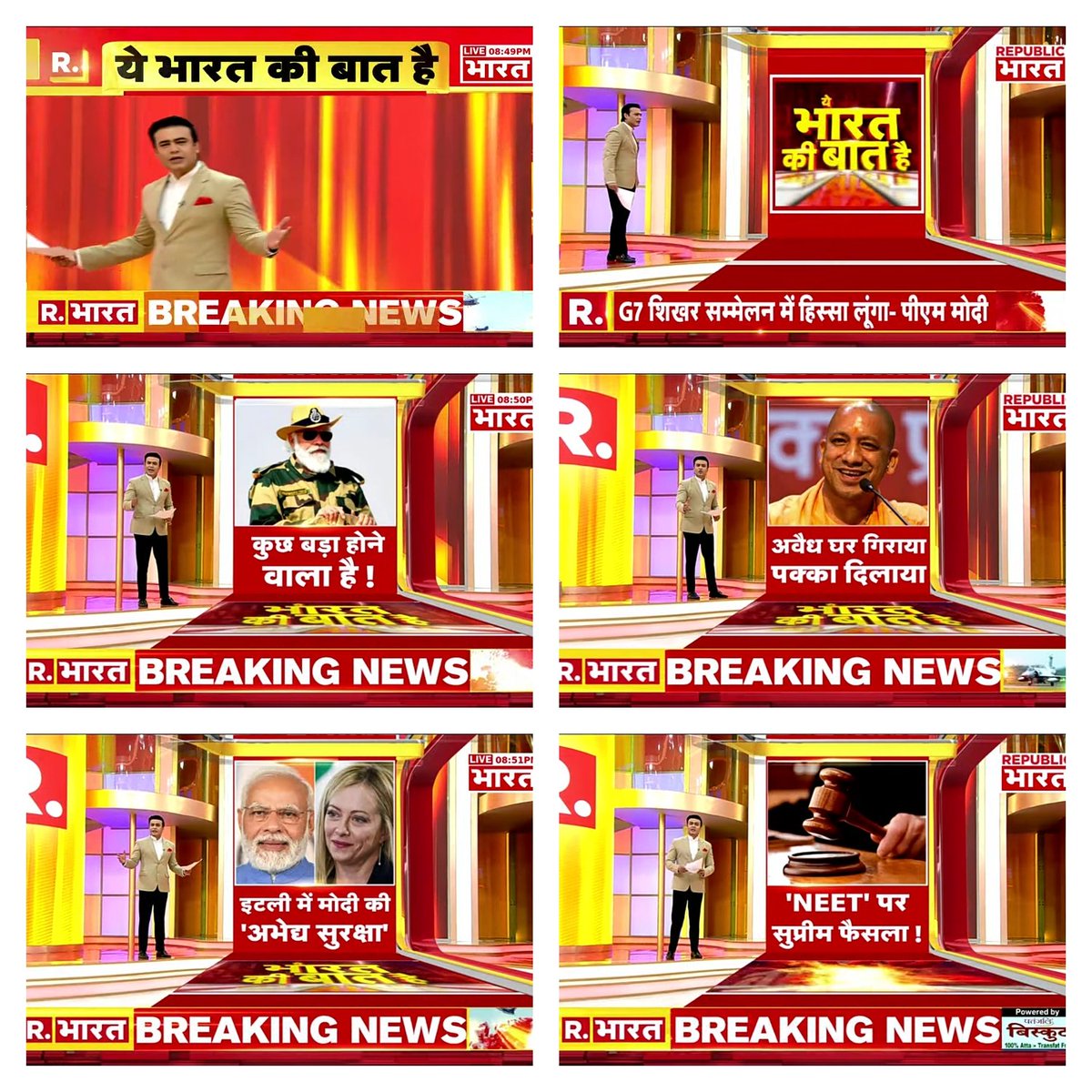 Dips2244's tweet image. Superbly explained &amp;amp; exposed Pakistan, nicely illustrated PM Modi security at world level, phenomenal presentation of top lead news, Sir 🙏🏻#JammuKashmirterroristattack #exposedpakistan #PMModisecurity #G7meet #syedsuhail #YBKBH #republicbharat