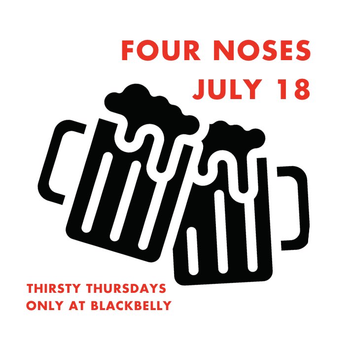 Next Thirsty Thursday @ Blackbelly celebrates summertime w a 🍻BBQ &amp; Beer Fest🍻THUR 7/18‼️ Enjoy a beer tasting led by <a href="/4nosesbrewing/">4 Noses Brewing Co.</a> alongside family-style BBQ complimenting each beer, on our Arapahoe Patio. 
🎟️ More details➡️ blackbelly.com/thirsty-thursd…

#blackbellyco 
#beer