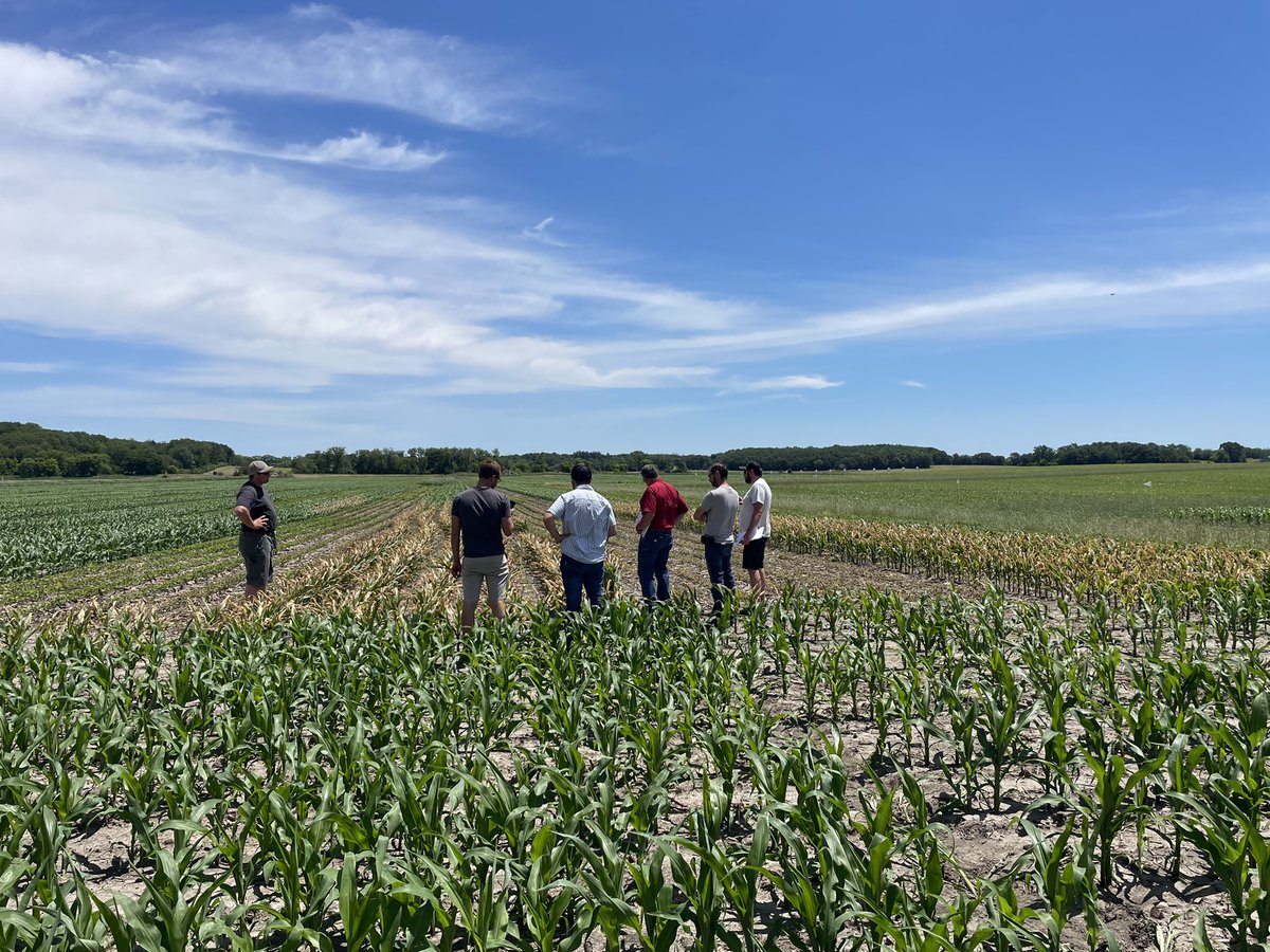 Toured our Wisconsin PFR site in Marshall WI. Discussion was lead by <a href="/AgronomyJoey/">Joey Heneghan</a>.   Dealers throughout the state got an up close look at how studies were progressing with our challenging spring season. #farmersatheart #Uniquelydifferent <a href="/BecksHybrids/">Beck's Hybrids</a>