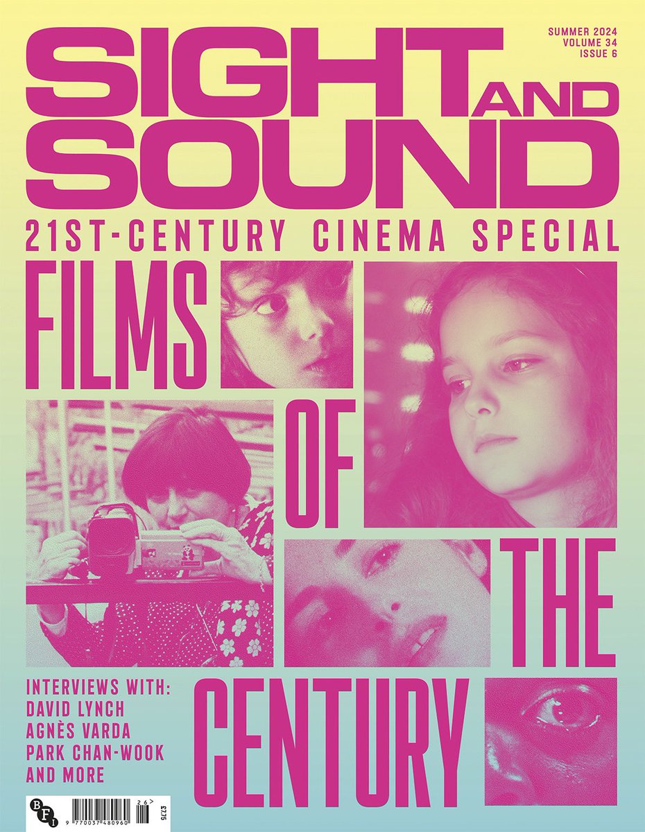 Mike Williams ✊ (@itsmikelike) on Twitter photo ***FILMS OF THE CENTURY***
New writing on some of the most significant films of the 21st century 🌻
Archive interviews with Agnes Varda, David Lynch, Park Chan-wook & more 😎
The summer special of <a href="/SightSoundmag/">Sight and Sound magazine</a> is here ☀️
On sale next week 👀 ***FILMS OF THE CENTURY***
New writing on some of the most significant films of the 21st century 🌻
Archive interviews with Agnes Varda, David Lynch, Park Chan-wook & more 😎
The summer special of <a href="/SightSoundmag/">Sight and Sound magazine</a> is here ☀️
On sale next week 👀