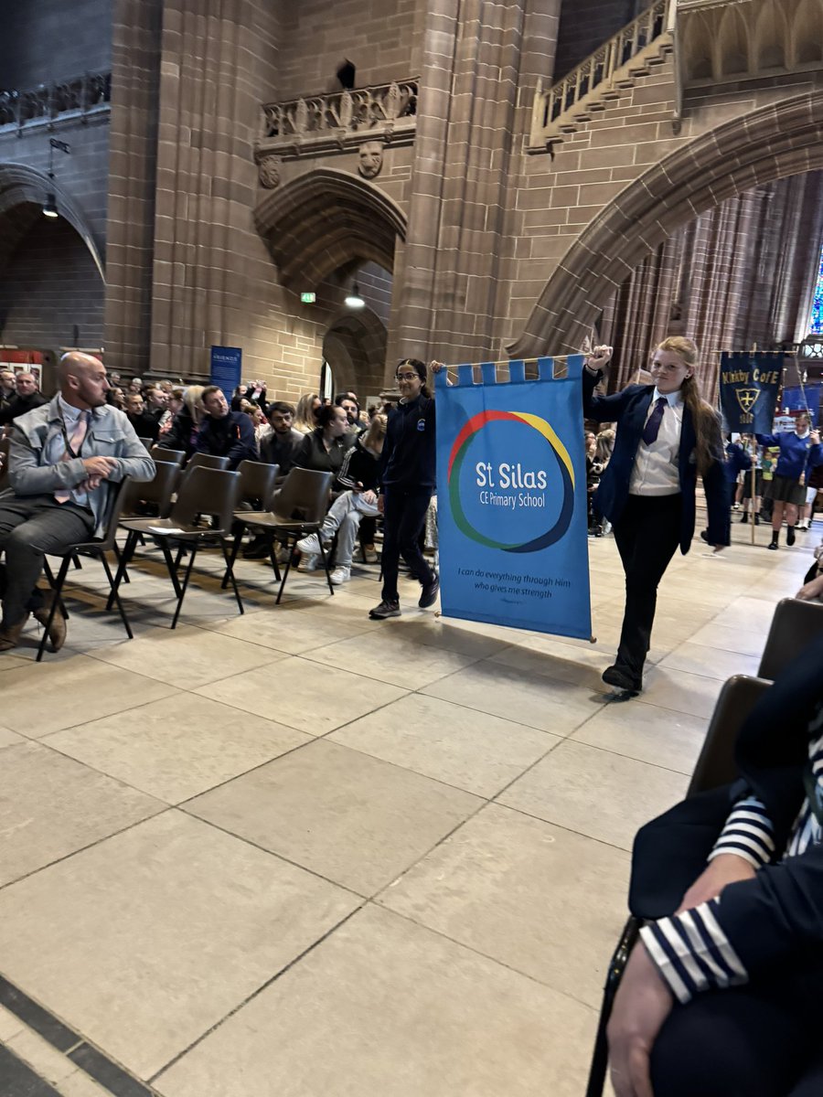 stsilasschool's tweet photo. We’re so proud of our Year 6s. They’re preparing to move on to secondary school, and we celebrated them and all their achievements at the annual Liverpool Diocese Leavers Service at the Anglican Cathedral this afternoon. https://t.co/i4nJ7IREcH