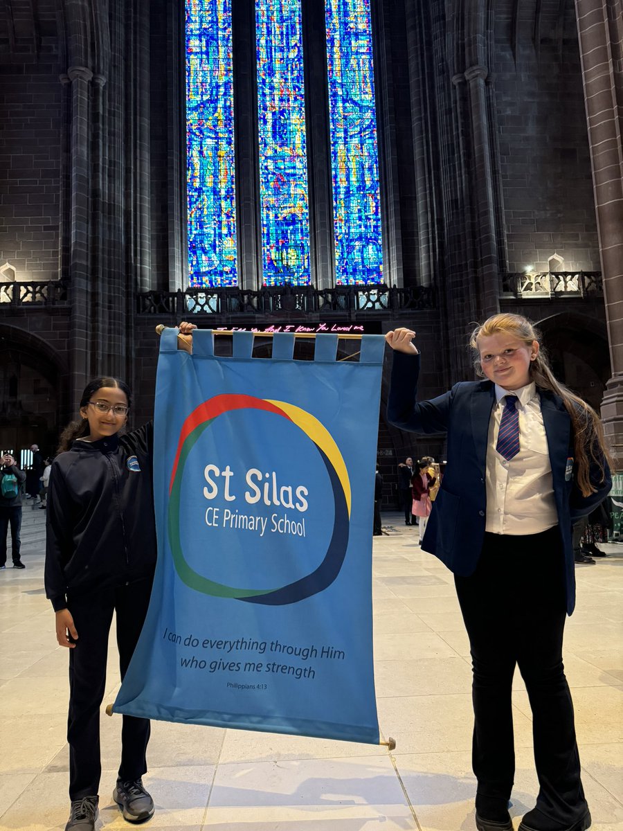 stsilasschool's tweet photo. We’re so proud of our Year 6s. They’re preparing to move on to secondary school, and we celebrated them and all their achievements at the annual Liverpool Diocese Leavers Service at the Anglican Cathedral this afternoon. https://t.co/i4nJ7IREcH