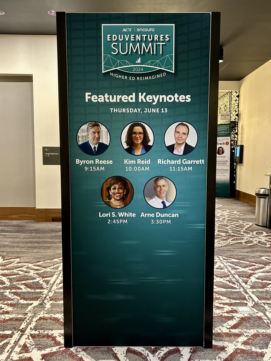 Eduventures Summit Day 2 is about to begin! Join us all day for powerful keynotes and insightful breakout sessions:

7:30 Breakfast Buffet 
9:00 Keynote Sessions
12:15 Lunch Buffet &amp; Breakout Sessions
2:45 Keynote Sessions 
4:30 Innovation Awards &amp; Reception

#EVSummit24