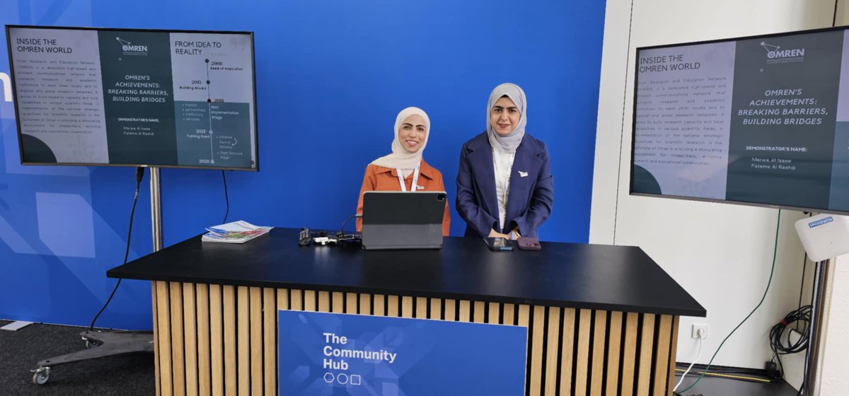 ASRENorg's tweet photo. @OMREN at #TNC24 showcased an overview of their achievements and challenges from the past year!
Key highlights included expanding the usage of #eduroam nationwide and offering services such as #Estypyan, #webhosting, and #practiceLab https://t.co/eo44Kbwsno