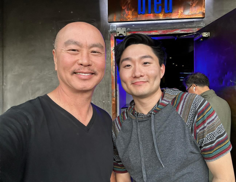 DexterDaily's tweet photo. Young Masuka Meets 'Old' Masuka: Watch C.S. Lee &amp; Alex Shimizu Practice Masuka's Notorious Laugh Together! 🤭 https://t.co/Wg8ewlXZEQ

#DexterOriginalSin #Dexter https://t.co/u0nBkD3R4d