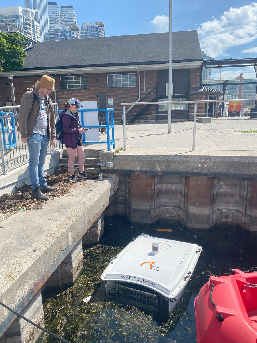 Sharks_TO's tweet photo. We’re back… Did you miss us?  🦈🦈

We have emerged from our winter slumber and are back #trappingtrash in Toronto’s Harbour. 

We have a feeling this season is going to be HUGE and we can’t wait to beat last year’s collection record of 19.2 kgs of floating trash.

#SharksTO https://t.co/f2sffAo2ag
