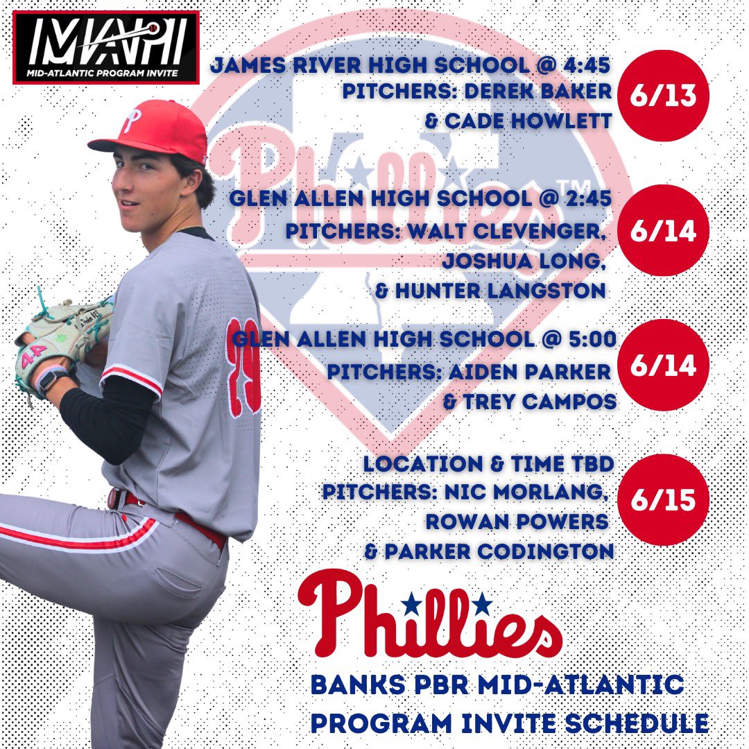 tidewaterphillies (@tidewtrphillies) on Twitter photo Summer ball starts tonight for both Tidewater Phillies teams in Richmond, VA at the PBR Mid-Atlantic Program Invite! Check out Phillies Bank’s schedule. #tidewaterphillies <a href="/PrepBaseballVA/">Prep Baseball Virginia/DC</a> @PrepBaseMAS Summer ball starts tonight for both Tidewater Phillies teams in Richmond, VA at the PBR Mid-Atlantic Program Invite! Check out Phillies Bank’s schedule. #tidewaterphillies <a href="/PrepBaseballVA/">Prep Baseball Virginia/DC</a> @PrepBaseMAS