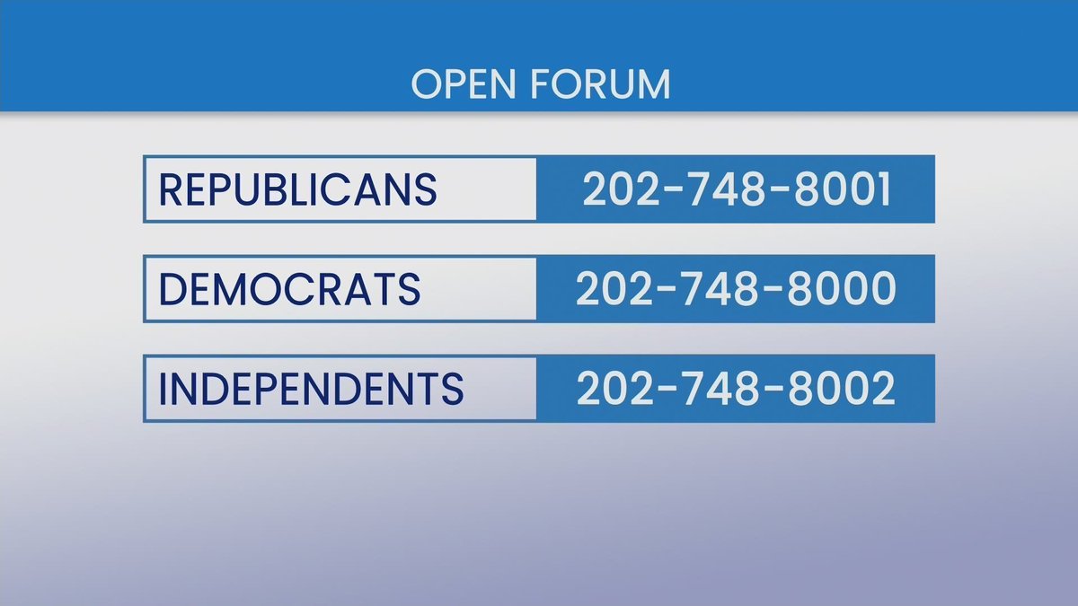 cspanwj's tweet image. Open Forum is now LIVE: 
tinyurl.com/bdzar8vs