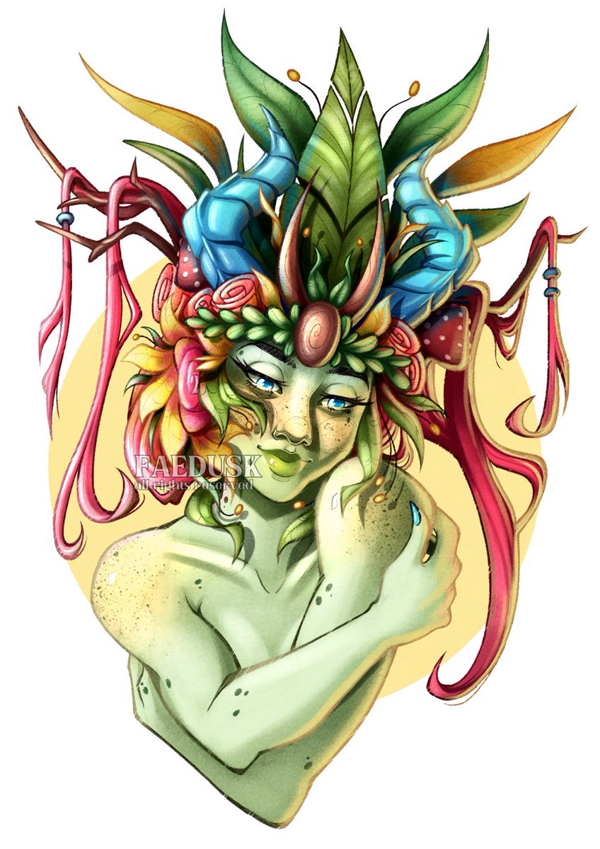 Faedusk's tweet photo. Dryad 🌸 https://t.co/e6J7OPxbY4