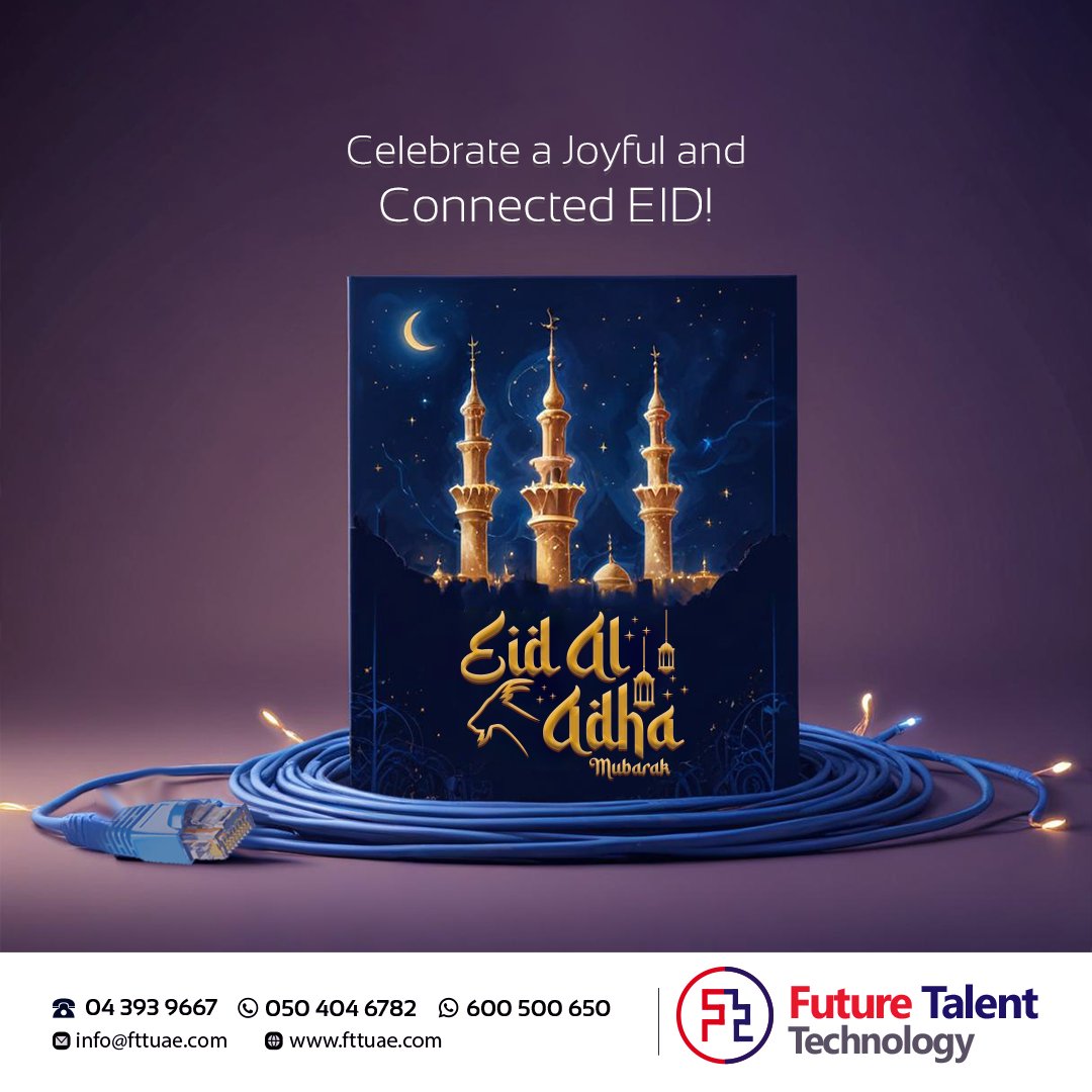fttuae's tweet photo. Wishing everyone an Eid filled with happiness and prosperity.
.
.
#FTTUAE #Eid Mubarak https://t.co/TgDBYVzdeC