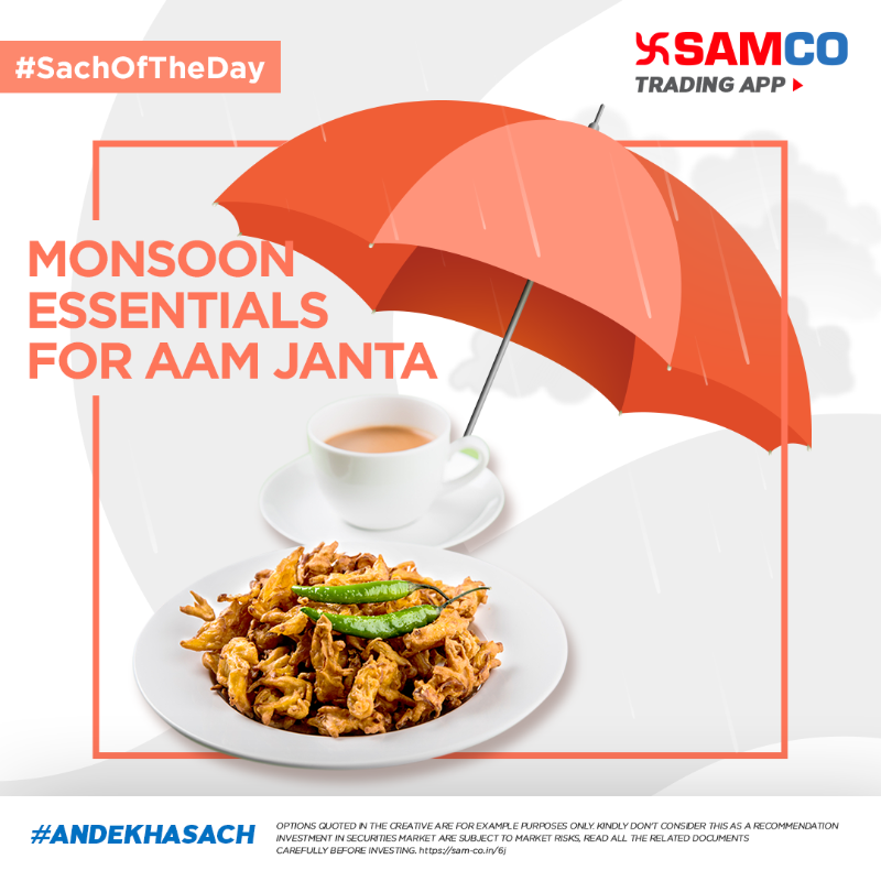 SAMCO_India's tweet photo. Pehli baarish ke saath chai-pakode kafi nahi hai. Traders aur investors ko chahiye kuch aur bhi – Fertilizers. In the news, Fertiliser stocks zoomed up to 7% amidst healthy monsoon expectations.
#Rains2024 #KharifSeason #GoodRainfall #SamcoSecurities #Samco