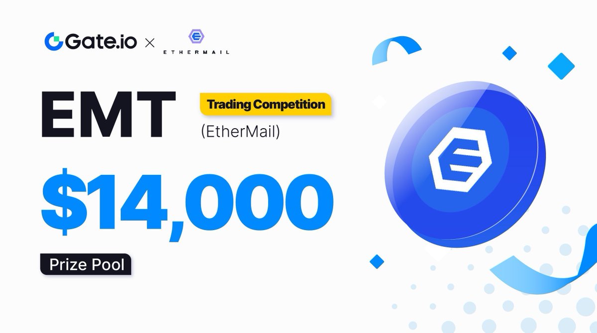 Gate_Launch's tweet photo. An Email Platform : Dive into $EMT Trading Competition and Split a $14,000 Prize Pool!

⏰ Time: 12PM, Jun 13 - Jun 20 (UTC)
 
 🚀 To Enter:
✅ Follow @gate_io, @Gateio_Startup &amp; @ethermail_io
✅ RT &amp; Like
 
🔗 Details: https://t.co/vXIqRGVuLe 
 
#Gateio #EMT https://t.co/4qwc7NI3eJ