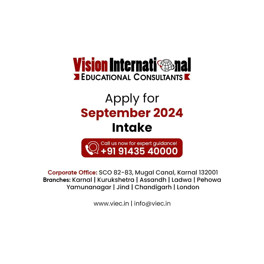vieckarnal's tweet photo. Are you planning to pursue MBA from UK? Unlock your potential for success with Vision International Educational Consultants.
* High Placement Rate
* Scholarship Available
* Global Recognition
* Career Acceleration
Call: 9143540000
#MBAinUK #StudyinUK2024 #StudyVisaConsultants https://t.co/wKuaew86Zo