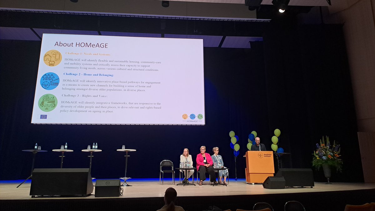 HOMeAGE_DN's tweet photo. Frank Oswald introduces the MSCA-DN: HOMeAGE at 27th Nordic Congress of Gerontology.
If you'd like to know more about HOMeAGE Project, watch this short introduction video by Kieran Walsh, who leads the project: https://t.co/E3eX1npzZp
#27NKG #HOMeAGE #Gerontology #GeroTwitter https://t.co/vbFoXhIYA1