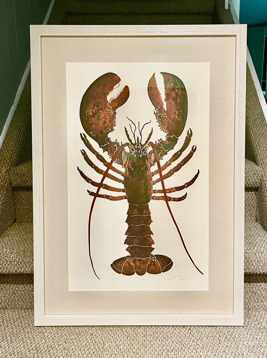 JuxtaposeGaller's tweet photo. Loved framing this lobster 🦞 #customframing #customframe #customframes #framing #pictureframes #pictureframe #pictureframes #pictureframing #printmaking #printmakingart #lobster #lobsterlover #lobsterseason #lobsterroll #lobsterbisque #lobstermacncheese #lobstersalad https://t.co/ppcr2OT7mM