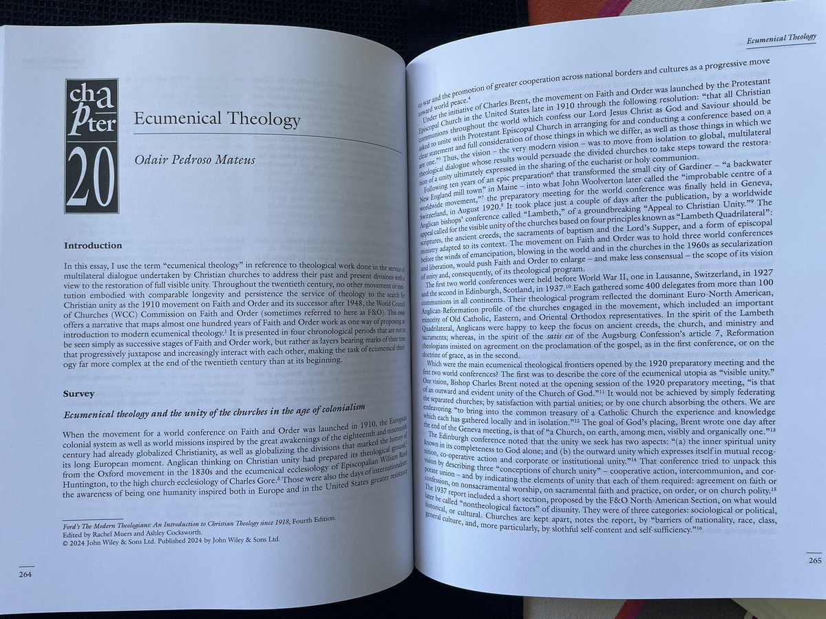 Throughout the 20th century, no other movement or institution embodied with comparable longevity and persistence the service of theology to the search for Christian unity as the 1910 movement on Faith and Order and its successor after 1948, the Commission on Faith and Order…”