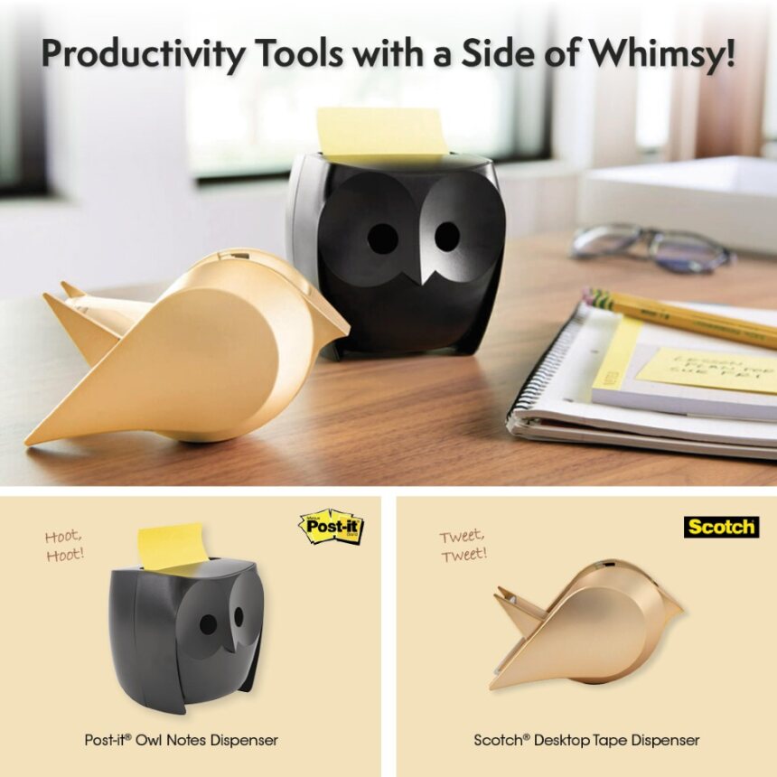 Bring a hoot of personality to your desk while keeping your notes and tape within reach. It's the coolest way to tackle your daily tasks! CLICK TO SHOP NOW! shopofficeonline.com/app/capricorn?…
#scotch #3m #postitnotes #westperth #mitchellontario