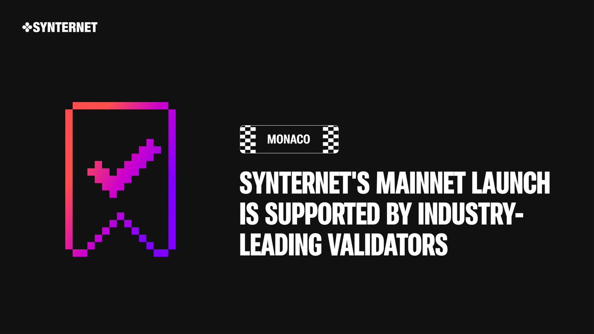 Synternet (@synternet_com) on Twitter photo #Mainnet will launch with the support of highly professional and reputable validators ⚡️
Synternet will then officially become a Layer 1 project, with our own diverse ecosystem ⛓
Reliable #validators equals a Synternet Blockchain that's secure, stable, and efficient 💪 #Mainnet will launch with the support of highly professional and reputable validators ⚡️
Synternet will then officially become a Layer 1 project, with our own diverse ecosystem ⛓
Reliable #validators equals a Synternet Blockchain that's secure, stable, and efficient 💪