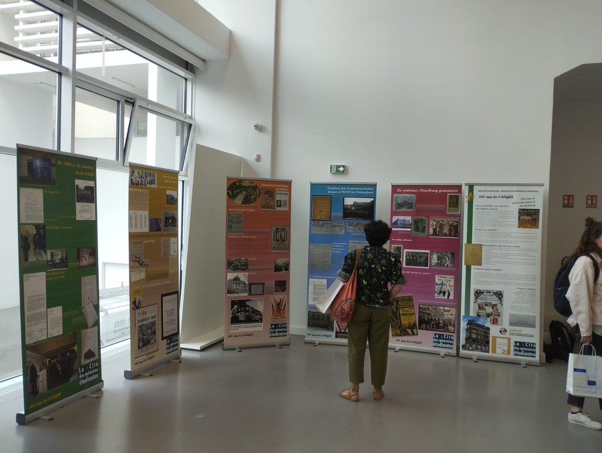 Germeinform's tweet photo. 12/13 juin - réunion @ReseauR2VE   resp vie étud. 100 personnes, 57 univ. Table "engagements étudiants" avec R Morder (Germe et Cité avec expo histoire @AFGES) à Strasbourg @FranceUniv @La_FAGE @UNEF @unionetudiante_ @RevesJeunes @animafac @OVE_National https://t.co/q8AeKZqiqK