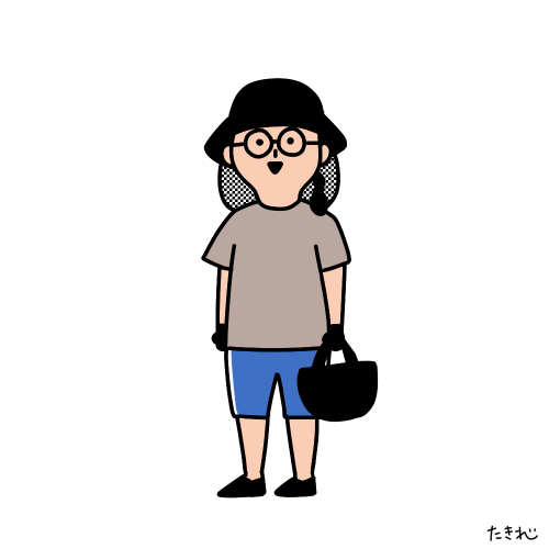 「「ママ!すごいダサいけど大丈夫!?」って心配されたコーデがこちらになります。 」|たきれいのイラスト
