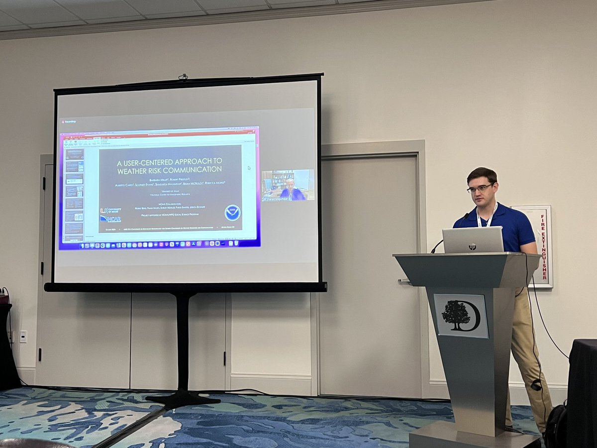 AMS_Soc_Impacts's tweet photo. Kicking off day number 2 of #AMS51BC and #AMS7WxComm with concurrent broadcast and weather communication sessions. https://t.co/IknB4Psd8l