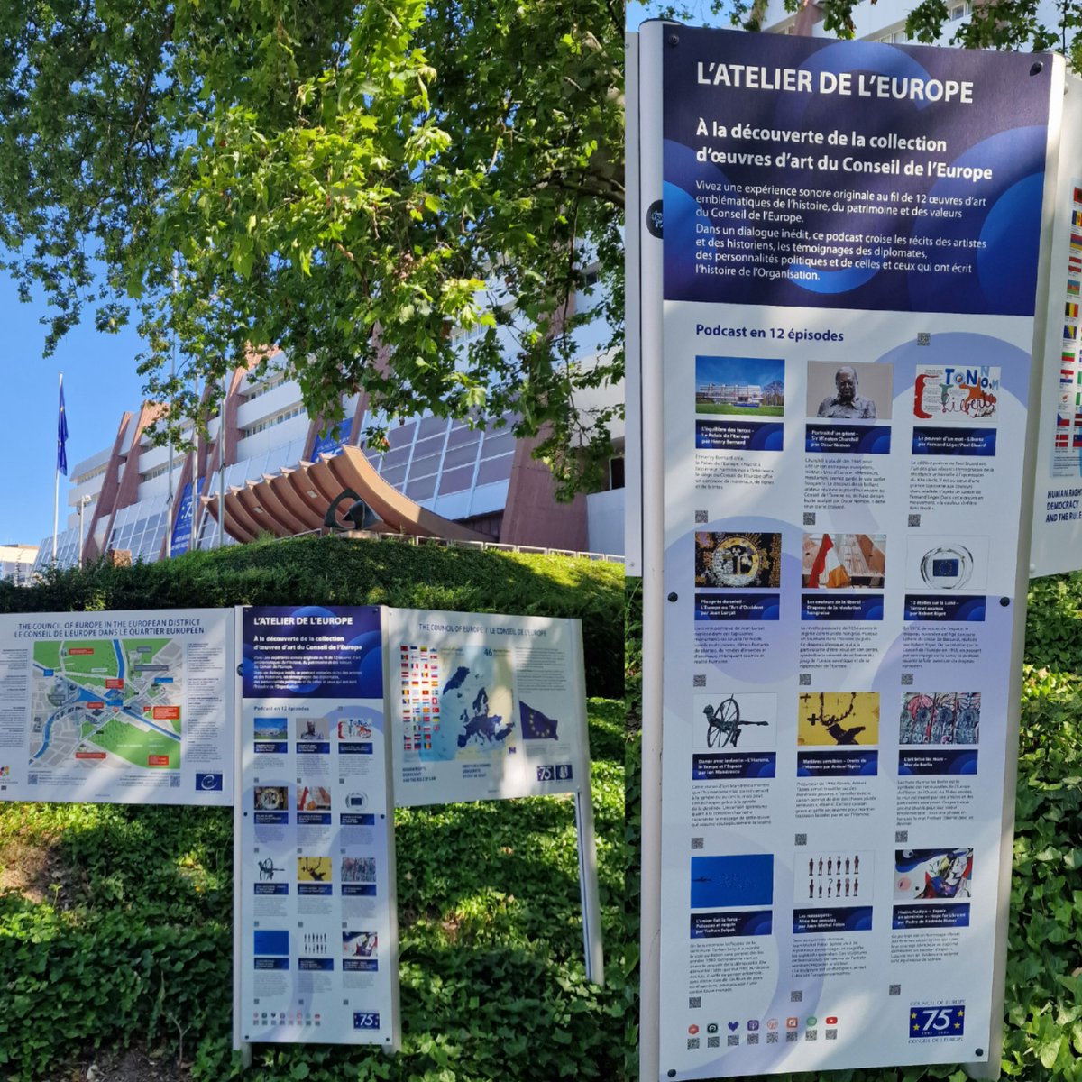 Si vous êtes à Strasbourg et que vous passez devant le Conseil de l'Europe, vous allez flasher sur notre collection d'oeuvres d'art. 🤩
📲🎧 Un QR code = une oeuvre d'art
Prenez le temps d'une immersion dans notre podcast!
🖇️coe.int/fr/web/portal/…
<a href="/Stras_Tourisme/">Strasbourg Tourisme</a> <a href="/strasbourg/">Strasbourg.eu</a>
