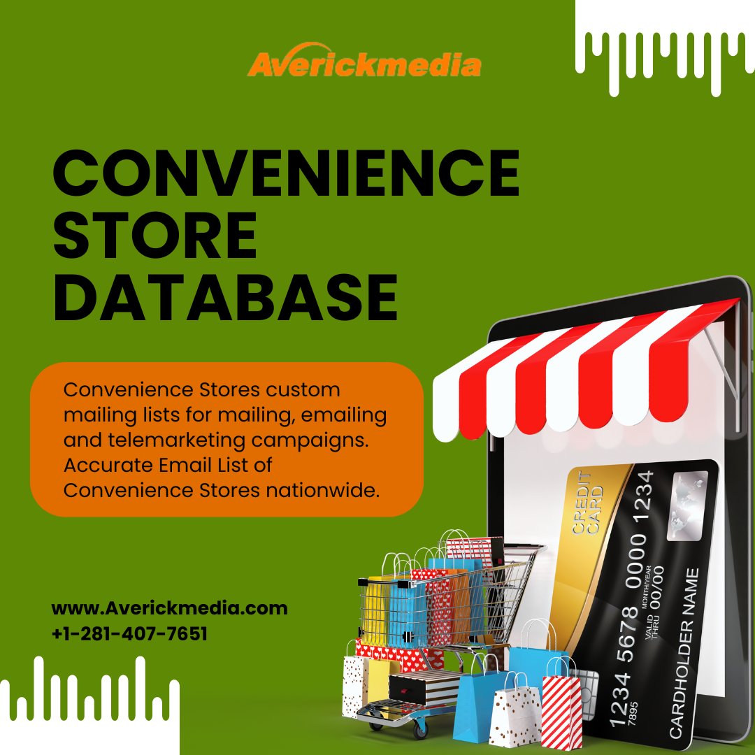 Averickmedia's tweet photo. Convenience Store Directory | C Store List | Convenience Stores Email List

https://t.co/kfZETASOLZ

#conveniencestore #grocerystore #onlinestore #marketing #leads #database #emailmarketing #emaillist #leadgeneration #business #googleads #oracle #unitedstates #averickmedia https://t.co/auVwt2ChY1