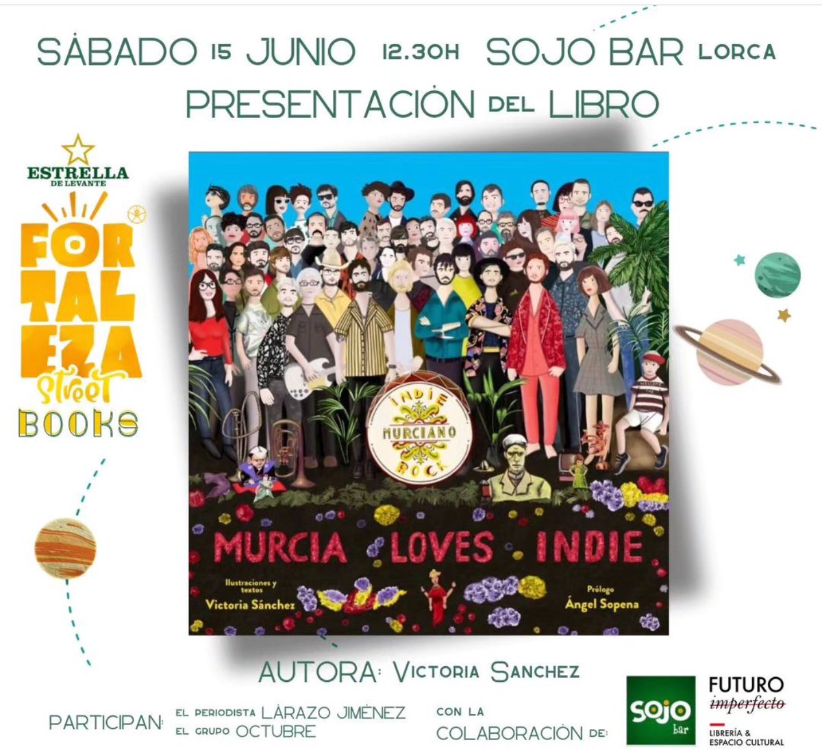 marivisual's tweet photo. El sábado estaremos en Lorca, dentro del ciclo del Fortaleza Books, contaré con la sabiduría de @LazaroGimenez y el acústico chulo que hará @octubremusic . Vente ! https://t.co/LgR3XqzHFX