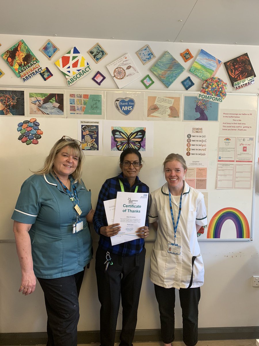 Volunteer week to us is this week as our lovely jaya has been away . Thank you Jaya and Katy for all you both do all you support . Our wonderful volunteers 
#TeamTaylor
<a href="/PennineCareNHS/">Pennine Care NHS FT</a> 
<a href="/KirstiePcnhs/">Kirstie PCNHS Volunteering 💙</a> 
<a href="/LisaCousinsNhs/">lisa</a> 
<a href="/Janetmelianhs/">Janet Melia</a> 
<a href="/KateMeskell/">Kate Meskell</a> 
<a href="/VisionForVol/">Vision for Volunteering</a> 
<a href="/AntHassallNHS/">Anthonyhassallnhs</a>