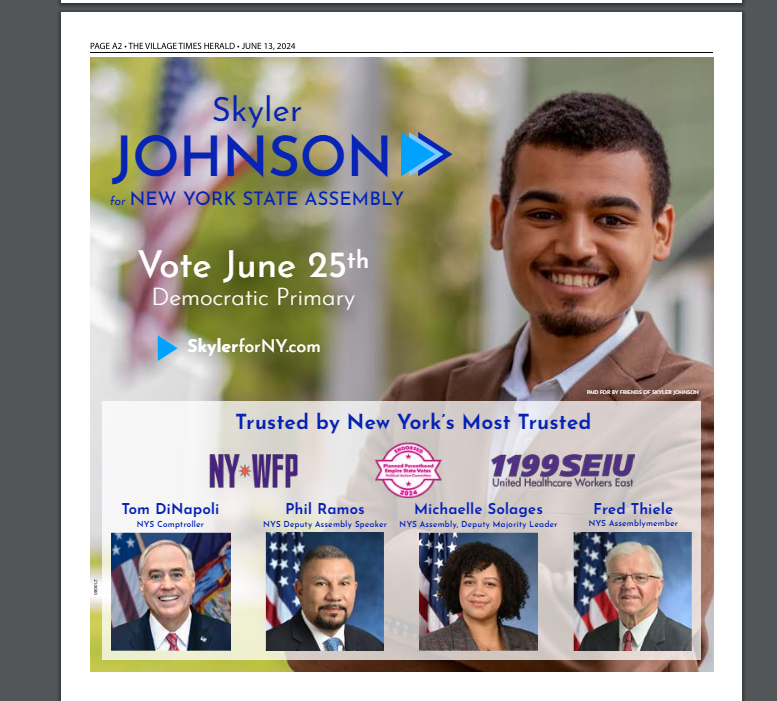 SuffolkWFP's tweet photo. We are proud to stand with our endorsed candidate in AD4, @SkylerforNY! https://t.co/AMX3kQmlKW